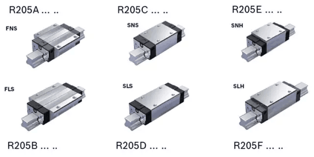 力士乐导轨滑块的型式